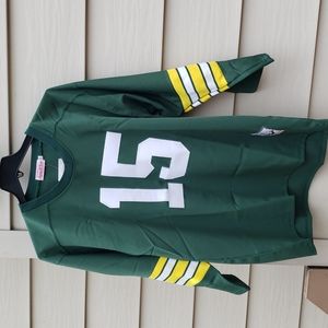 Mitchell and Ness Throwback Bart Starr Large Green Bay Packers Jersey.